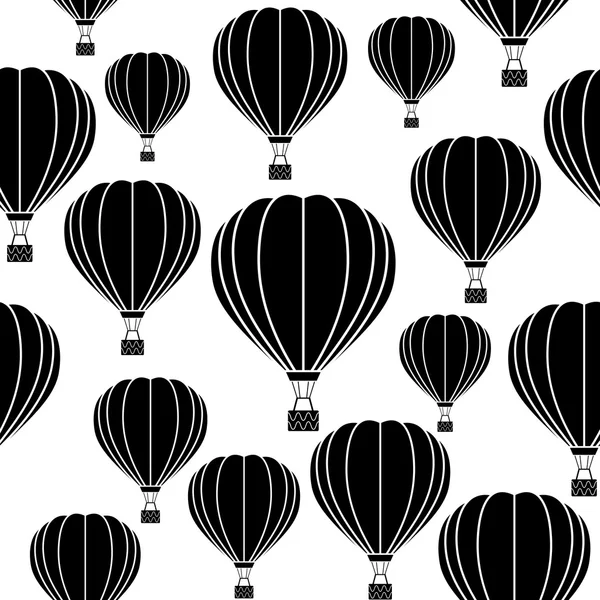 Ballon aérostat. Modèle vectoriel sans couture . — Image vectorielle