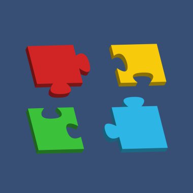 parlak ve parlak parça Yapboz