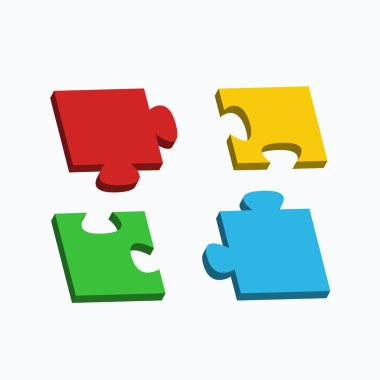 parlak ve parlak parça Yapboz