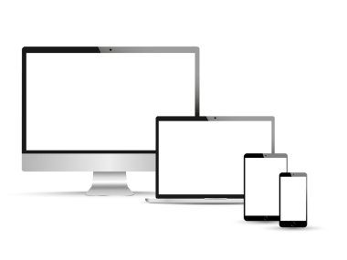 Web Tasarım, dizüstü bilgisayar, akıllı telefon, tablet, bilgisayar, ekran