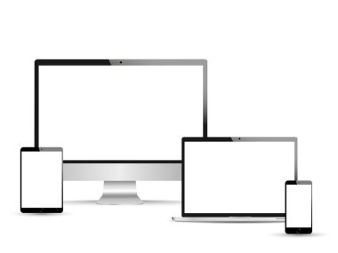 Web Tasarım, dizüstü bilgisayar, akıllı telefon, tablet, bilgisayar, ekran