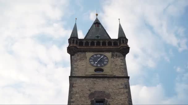 Time lapse de Prague horloge astronomique . — Video