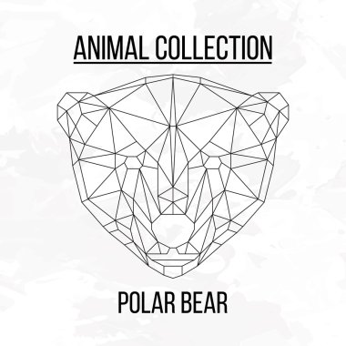 Geometrik kutup ayısı kafa