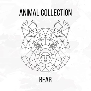 Geometrik ayı kafası