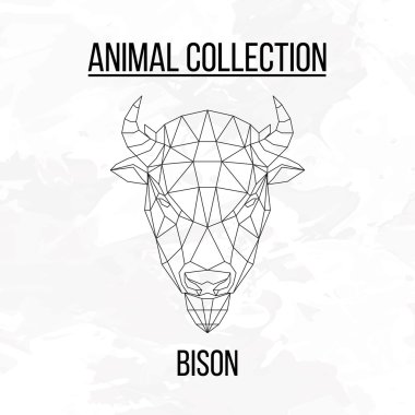 Geometrik bizon kafa