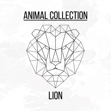 Geometrik aslan kafa