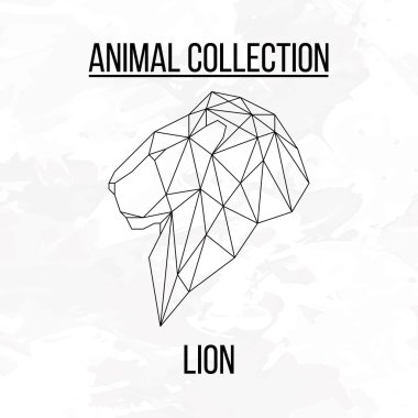 Geometrik aslan kafa