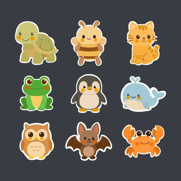 Şirin Çizgi Roman Hayvan Etiketleri Koleksiyonu