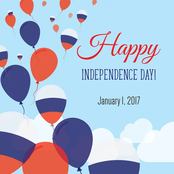Bağımsızlık günü düz tebrik kartı.