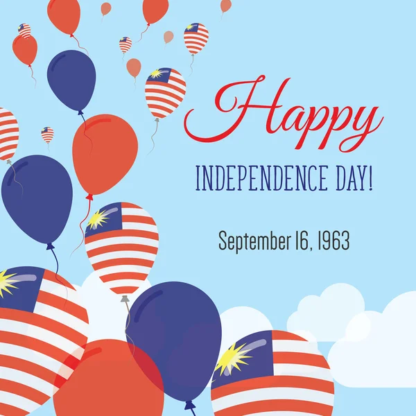 Bağımsızlık günü düz tebrik kartı.