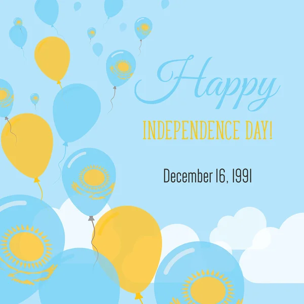 Bağımsızlık günü düz tebrik kartı.