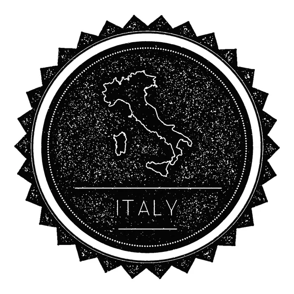 Itálie mapa Label s Retro Vintage stylem Design. — Stockový vektor