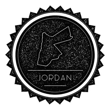 Jordan Map etiketini Retro Vintage ile tasarım tarz.