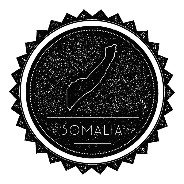 Сомалі етикетці карти з ретро Vintage стиль дизайну. — стоковий вектор