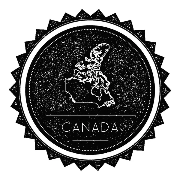 Popisek rozložení Kanada s Retro Vintage stylem Design. — Stockový vektor