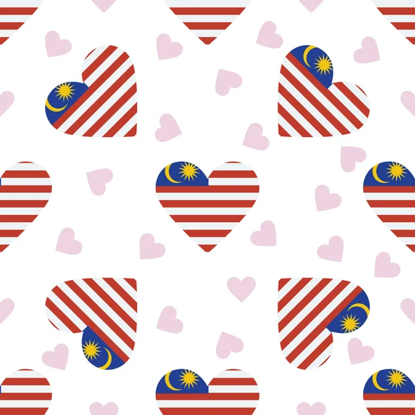 Malasia independencia día patrón sin fisuras . — Vector de stock