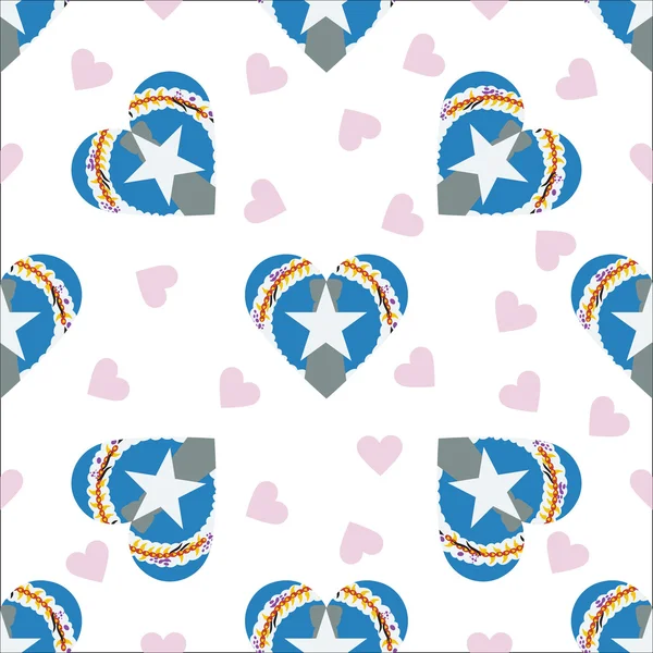 Northern Mariana Islands independence day seamless pattern. — Stock Vector