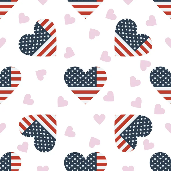 United States independence day seamless pattern. — Stock Vector