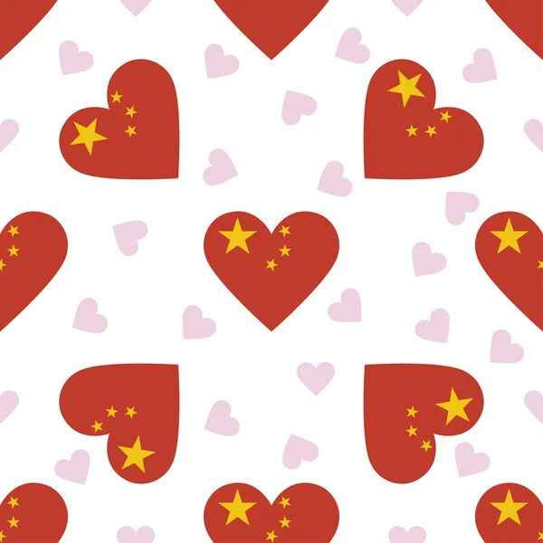 China independence day seamless pattern. — Stock Vector