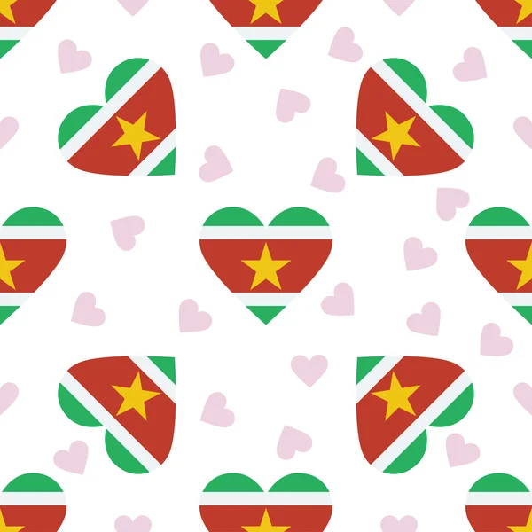 Suriname Independence Day naadloze patroon. — Stockvector