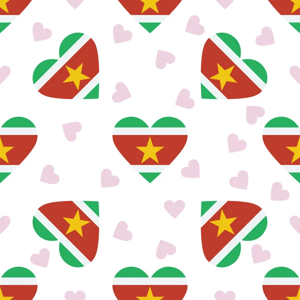 Surinam independencia día patrón sin costuras . — Vector de stock