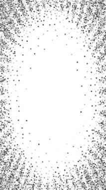 Yuvarlak gümüş parıltılı, ışıltılı konfeti. Kare