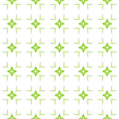 Döşemeli suluboya arka plan. Yeşil canlı boho 