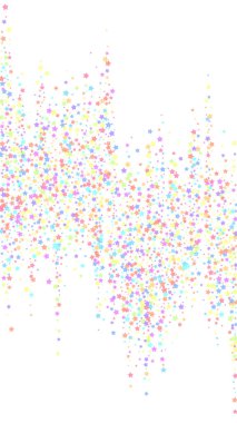 Şenlikli büyüleyici konfeti. Kutlama yıldızları. Col!