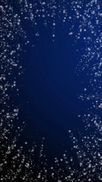 Vacker snöfall jul bakgrund. Underbar fl — Stock vektor