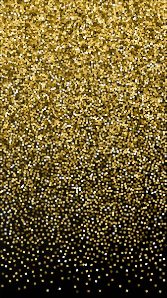 Guld glitter lyx mousserande konfetti. Utspridda — Stock vektor