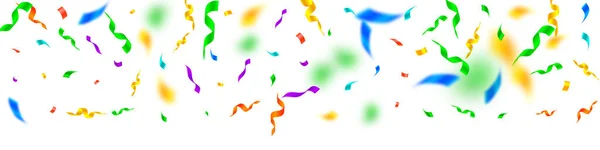 Strømme og konfetti. Farverige streamers tinsel – Stock-vektor