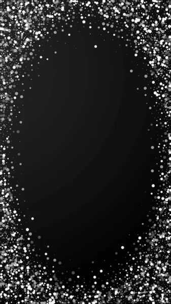 Lunares blancos al azar Fondo de Navidad. Mosca sutil — Vector de stock