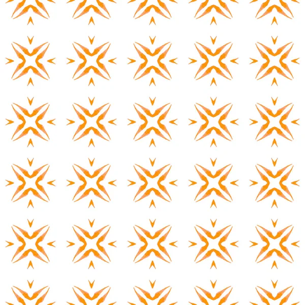 Mosaisch nahtloses Muster. Zarter Boho aus Orange — Stockfoto