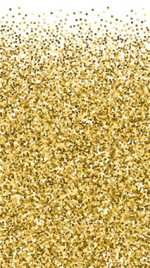 Altın parıltılı lüks konfeti. Dağınık 