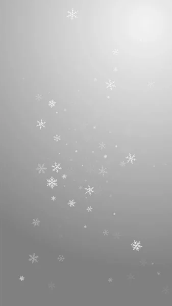 Kleine sneeuwval Kerst achtergrond. Subtiele flyin — Stockvector