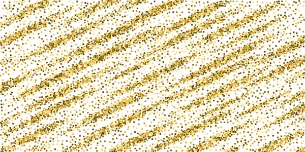 Glitter ouro luxo espumante confete. Espalhados — Vetor de Stock