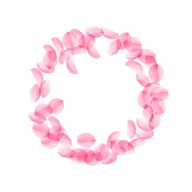 Sakura yaprakları dökülüyor. Romantik pembe ipeksi biseksüel