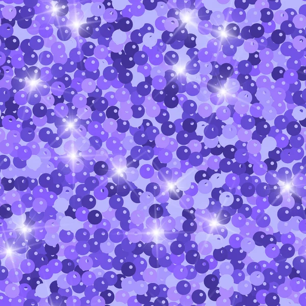 Glitter nahtlose Textur. Bewundernswertes violettes Teilchen — Stockvektor
