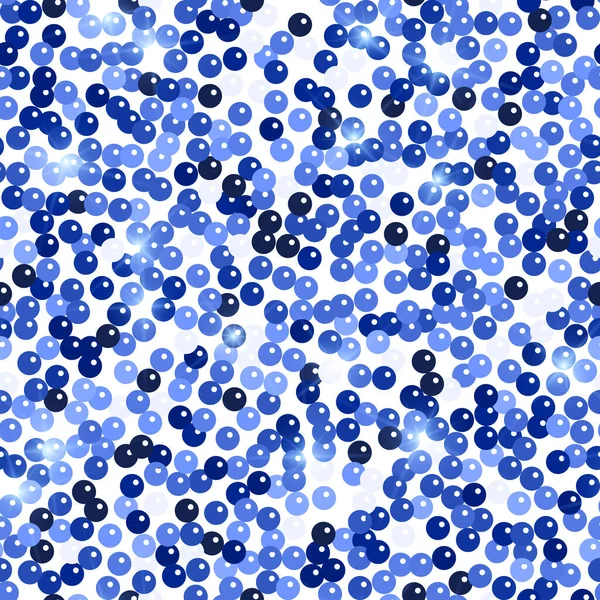 Textura sin costura brillo. Admirables partículas azules — Vector de stock