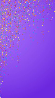 Şenlikli, sade konfeti. Kutlama yıldızları. Gökkuşağı 