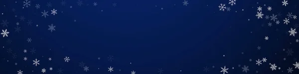 Řídké sněžení vánoční pozadí. Jemný let — Stockový vektor