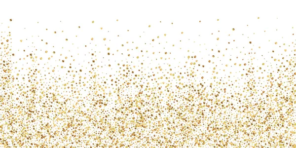 Gouden confetti luxe sprankelende confetti. Verspreid — Stockvector