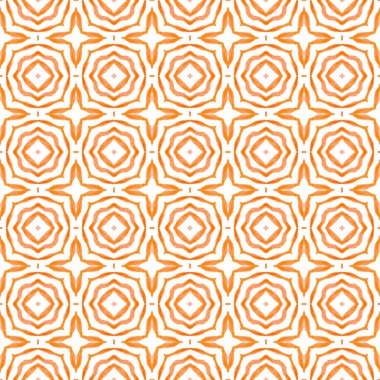 Suluboya yaz etnik sınır düzeni. Turuncu 