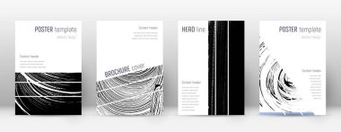 Kapak sayfası tasarımı şablonu. Geometrik broşür serili