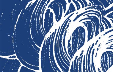 Grunge dokusu. Üzüntü çivit pürüzü. Encha.