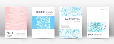 Kapak sayfası tasarımı şablonu. Minimalist broşür