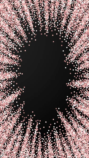 Confettis étincelants luxe or rose paillettes. Scatt — Image vectorielle