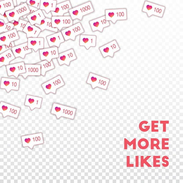 Icone dei social media. Concetto di social media marketing — Vettoriale Stock