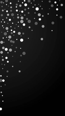 Beyaz noktalar Noel arkaplanı. İnce uçan sno