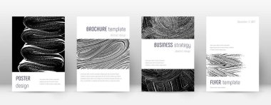 Kapak sayfası tasarımı şablonu. Minimalist broşür 